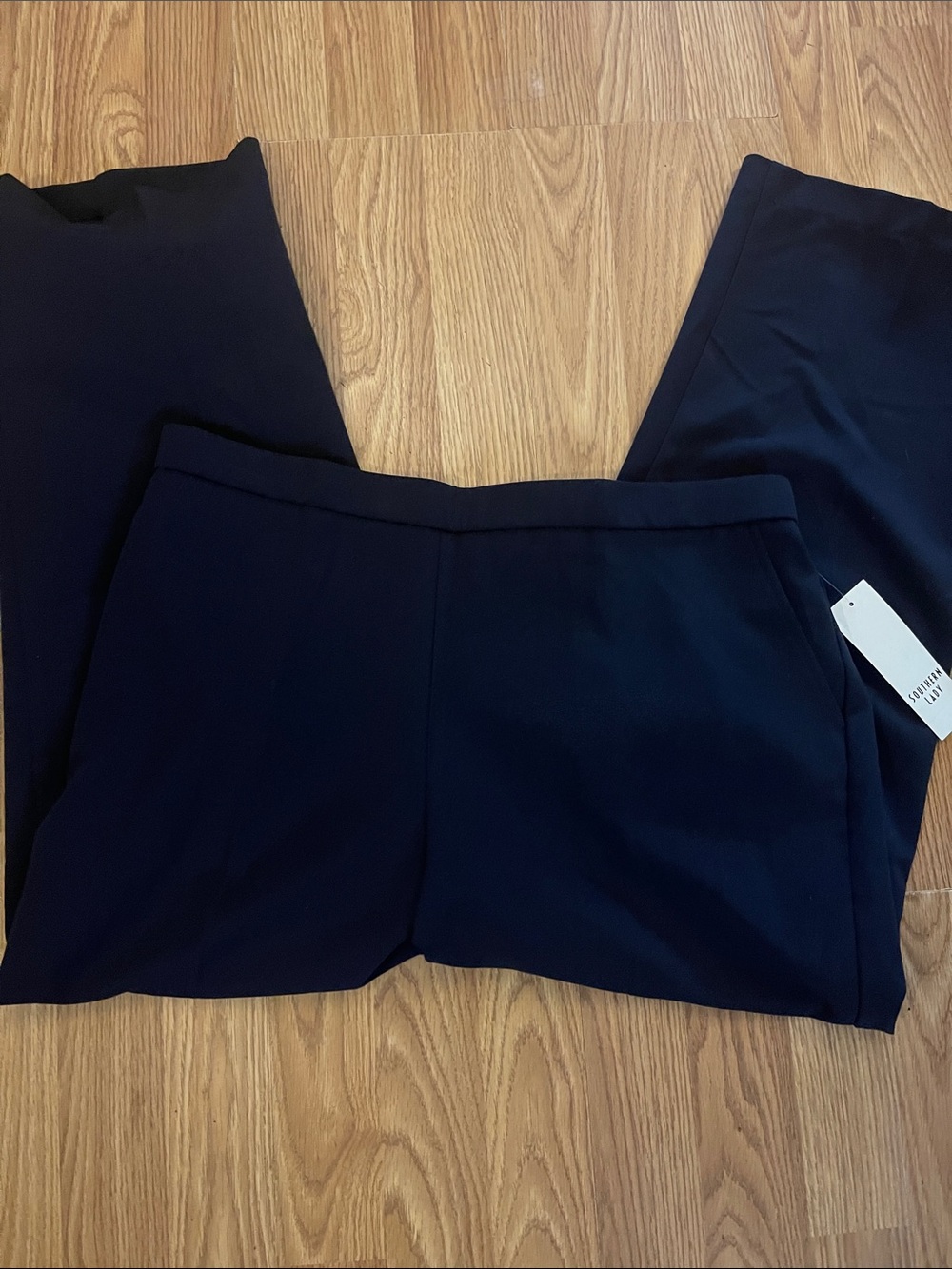 Southern Lady Navy Stretch Trousers